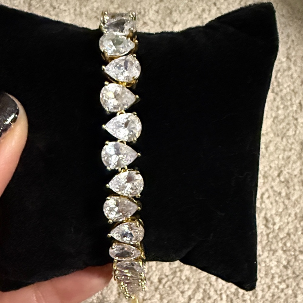 Elegant Gold and Silver Park Lane Teardrop Women's Bracelet